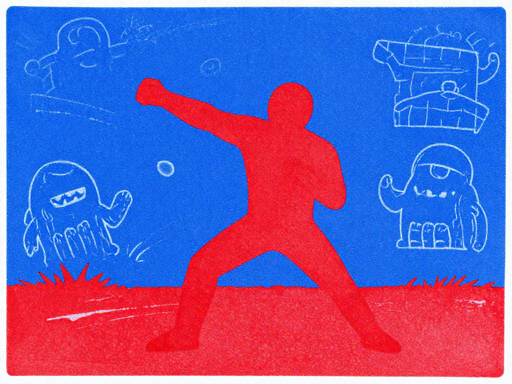 Red Stickman vs Monster School cover art