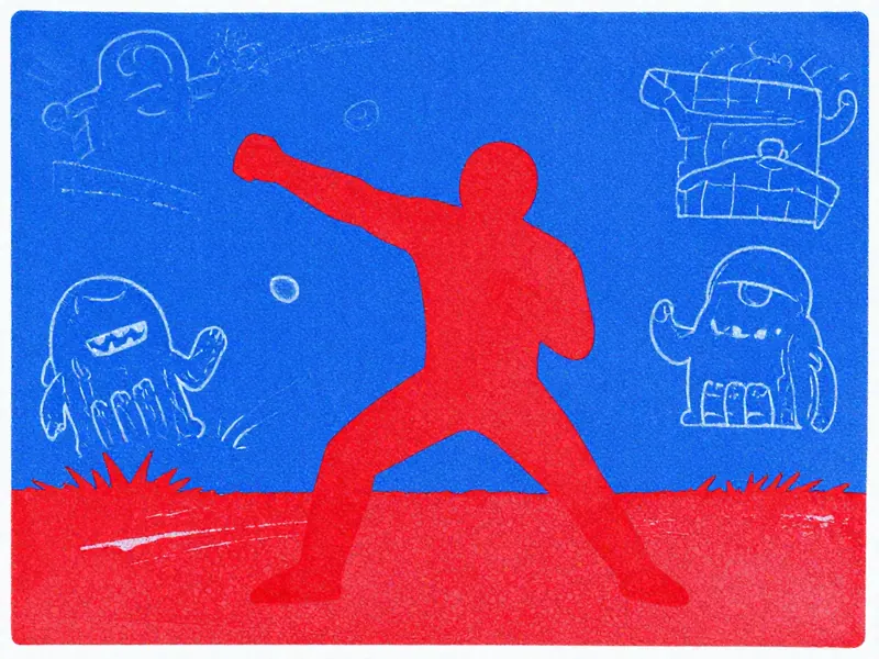 Red Stickman vs Monster School cover art