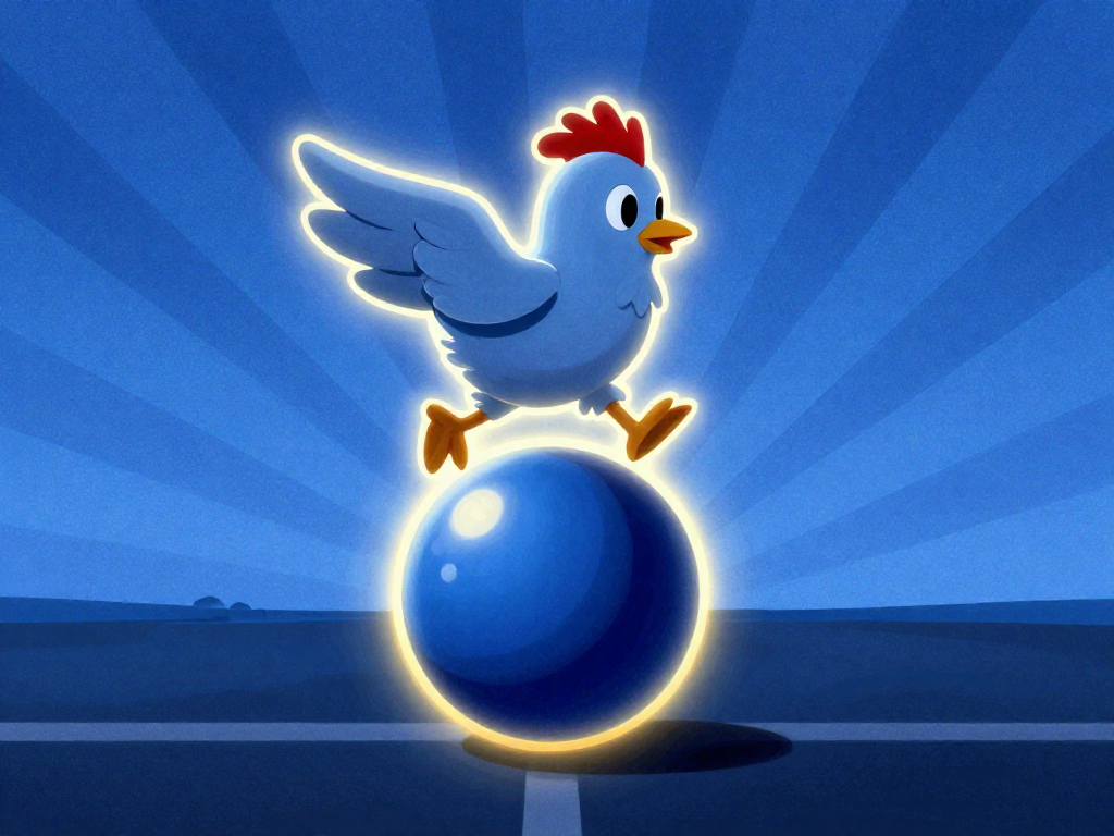 Running chicken cover art