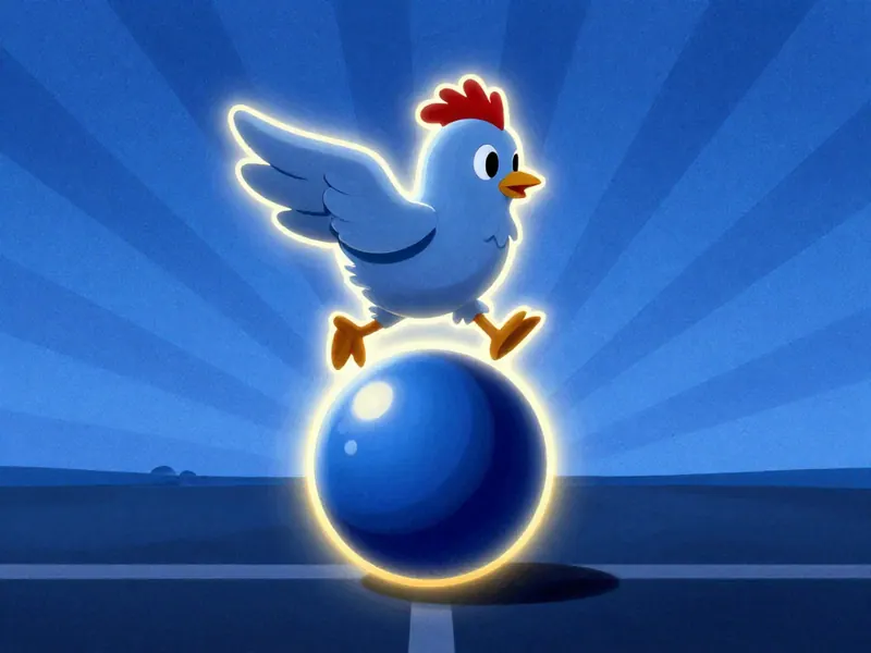 Running chicken cover art