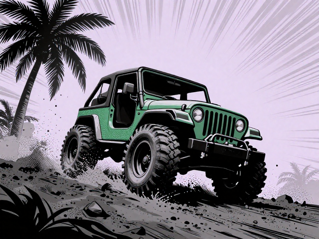 Offroad Jeep Hills Driving cover art