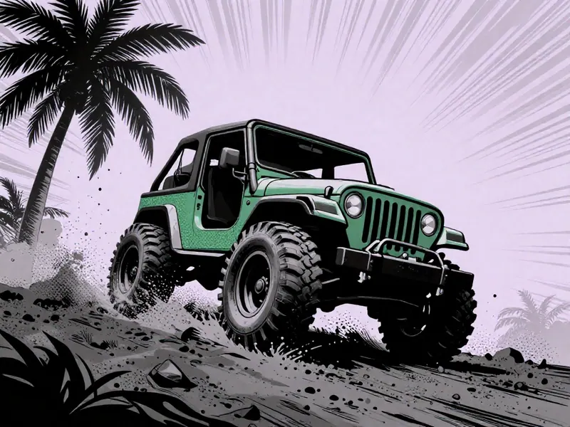 Offroad Jeep Hills Driving cover art